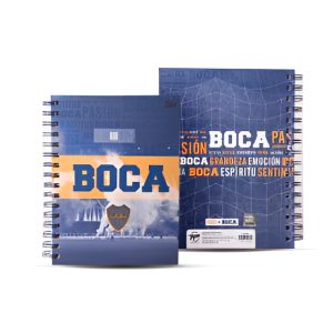 Cuaderno tapa dura 16x21 espiralado Boca PPR-BIG LIFE
