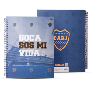 Cuaderno tapa dura 21×27 espiralado Boca PPR-BIG LIFE