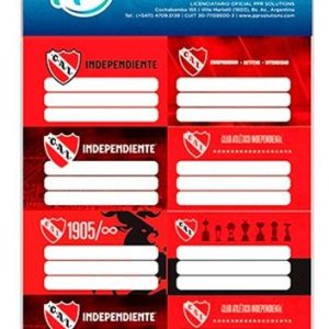 Etiqueta escolar x16u Independiente PPR-BIG LIFE