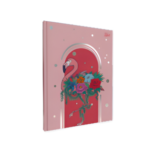 Cuaderno tapa dura rayado 16×21 Frida Kahlo rosa PPR-BIG LIFE