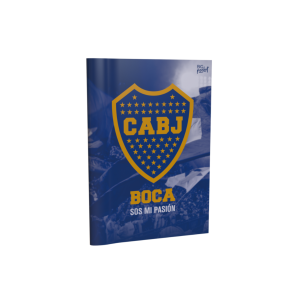 Cuaderno tapa blanda rayado 16×21 Boca escudo PPR-BIG LIFE