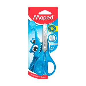 Tijera escolar para zurdos 13cm azul MAPED