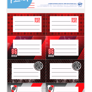 Etiqueta escolar x16u River PPR-BIG LIFE