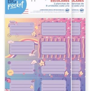 Etiqueta escolar x16u Cute PPR-BIG LIFE