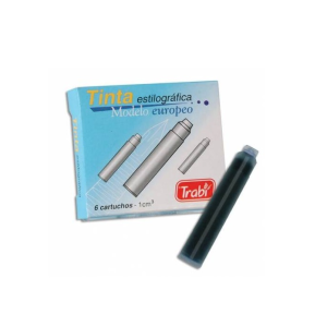 Tinta estilografica (Cartucho modelo europeo) TRABI