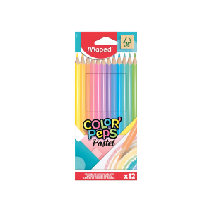 Lapices de colores pastel x12 MAPED