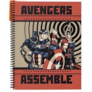 Cuaderno tapa dura 21×27 espiralado Avengers Historieta PPR-BIG LIFE
