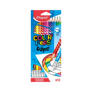 Lapices de colores Borrables x12 MAPED
