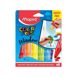 Marcador escolar Window x6 MAPED