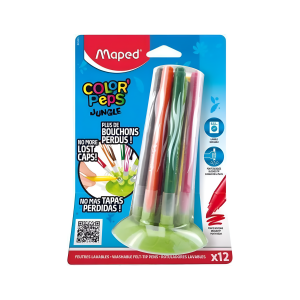 Marcador escolar Jungle x12 MAPED