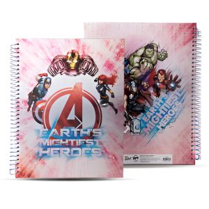 Cuaderno tapa dura 21×27 espiralado Avengers PPR-BIG LIFE