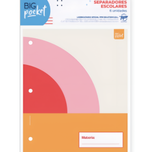 Separador escolar n°3 x6u Morf PPR-BIG LIFE