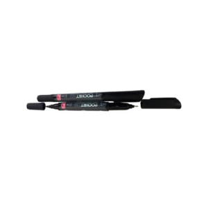 Marcador permanente doble punta pocket negro TRABI