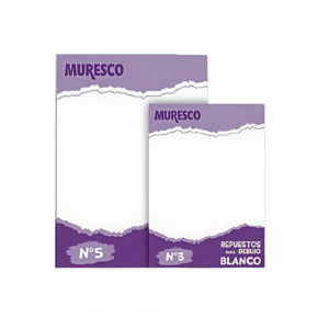 Repuesto escolar blanco 8h MURESCO