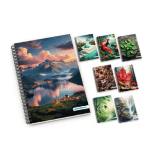 Cuaderno escolar de dibujo espiralado A4 tapa blanda 60h liso natural PLANTEC