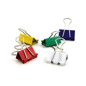 Binder/aprieta papel color 32m x12u ONIX-LIBESA