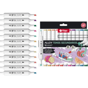 Marcador doble punta alloy tonos secundarios x12u FILGO