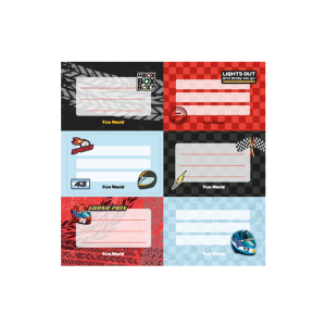 Etiqueta escolar x12u Race 2559 FW