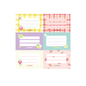 Etiqueta escolar x12u Fresh 2552 FW