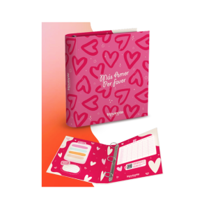 Carpera escolar 3×40 Sweet love corazon TRIPULANTE