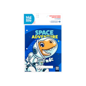 Separador escolar x6u Dino PPR-BIG LIFE