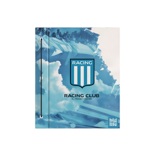 Carpeta escolar n°3 2 tapas Racing celeste PPR-BIG LIFE