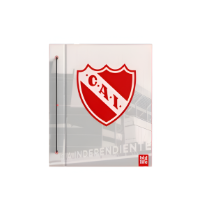 Carpeta Escolar n°3 2 tapas Independiente blanco PPR-BIG LIFE