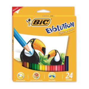 Lapices de colores x24u evolution BIC