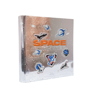 Carpeta escolar 3×40 Space plateada 2299 FW