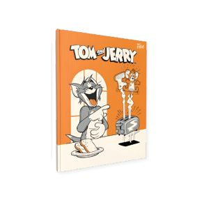 Cuaderno tapa dura rayado 16×21 Tom & Jerry naranja PPR-BIG LIFE