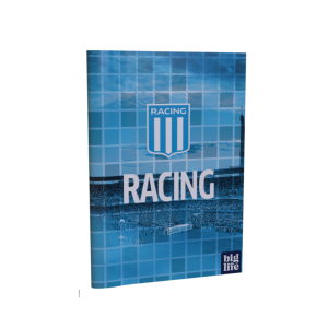 Cuaderno tapa dura rayado 16×21 Racing cancha PPR-BIG LIFE