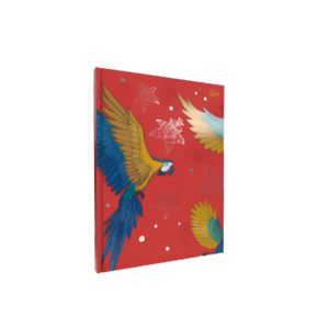 Cuaderno tapa dura rayado 16×21 Frida Kahlo rojo PPR-BIG LIFE