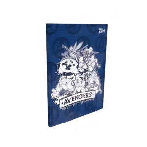 Cuaderno tapa dura rayado 16×21 Avengers azul PPR-BIG LIFE