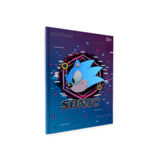 Cuaderno tapa dura rayado 16×21 Sonic azul PPR-BIG LIFE