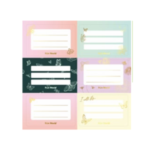 Etiqueta escolar x12u Minimal 2554 FW