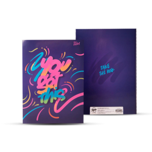 Cuaderno tapa blanda rayado 16×21 Fluo violeta PPR-BIG LIFE