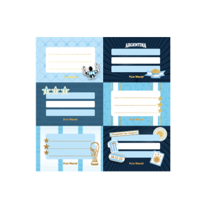 Etiqueta escolar x12u Fanatic 2557 FW