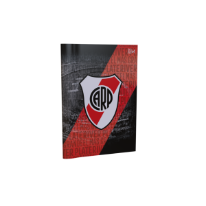 Cuaderno tapa blanda rayado 16×21 River escudo PPR-BIG LIFE
