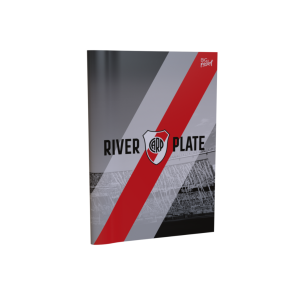 Cuaderno tapa blanda rayado 16×21 River gris PPR-BIG LIFE