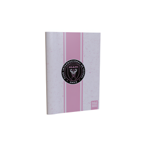 Cuaderno tapa blanda rayado 16×21 Inter Miami blanco PPR-BIG LIFE