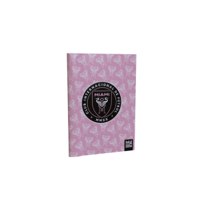 Cuaderno tapa blanda rayado 16×21 Inter Miami rosa PPR-BIG LIFE