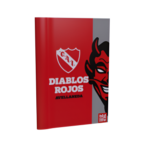 Cuaderno tapa blanda rayado 16x21 Independiente diablos PPR-BIG LIFE