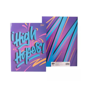 Cuaderno tapa blanda rayado 16×21 Fluo lila PPR-BIG LIFE