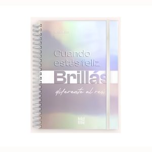 Cuaderno espiralado 15×21 120 hojas Holografico PPR-BIG LIFE