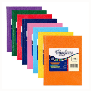Cuaderno escolar 19×24 ABC 48h araña liso TRIUNFANTE