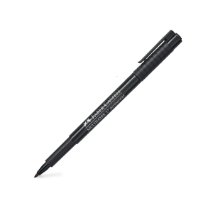Marcador permamente punta media negro FABER CASTELL