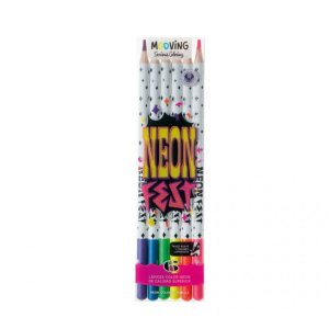 Lapices de colores fluo x6u MOOVING
