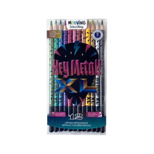 Lapices de colores metalizados x12u MOOVING
