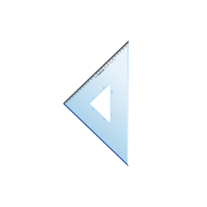 Escuadra tecnica 20cm 45° con mm 3102 PLANTEC