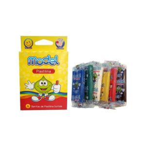Plastilina escolar surtida x6u MODEL
